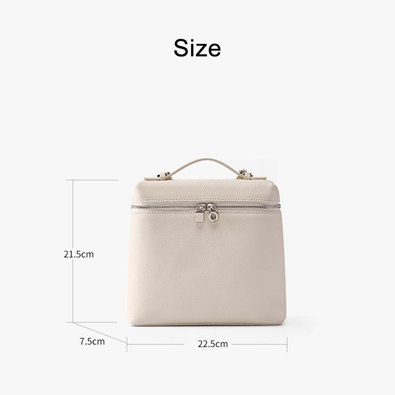 LP 23 Top Grain Leather Backpack for Women – Compact Travel and Student Bag detail image 5