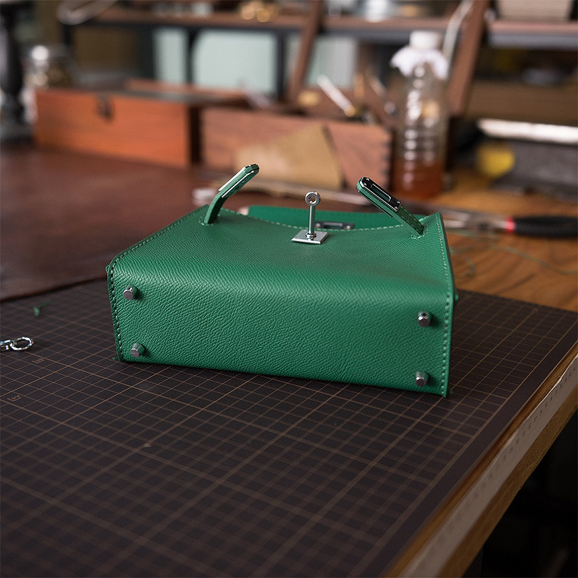 HandsewGift Top Grain Leather Sellier Bag DIY Kit — Normal & Mini Sizes detail image 20