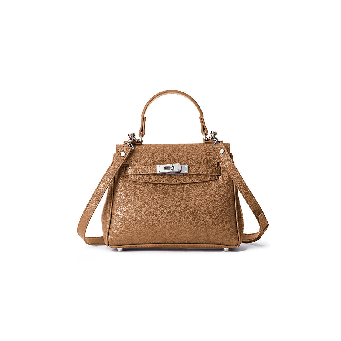 Handsew Leather Bag DIY Kit – Pre-Cut Cowhide Panels, Saddle Stitch, Silver Hardware detail image 11