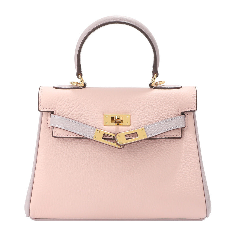 Mini Bi-Color Top Handle Bag 20cm in Cowhide Leather product image 1