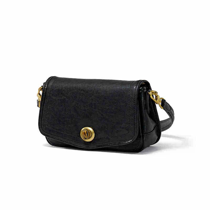 French Underarm Leather Bag Premium Square Handbag – Off-White, Dark Brown, Deep Black detail image 9