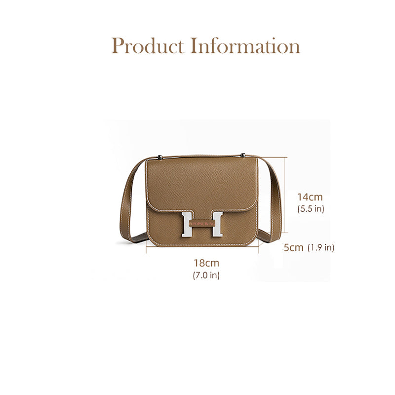 Leather Square Tofu Crossbody Bag DIY Kit – Tan or Black detail image 8