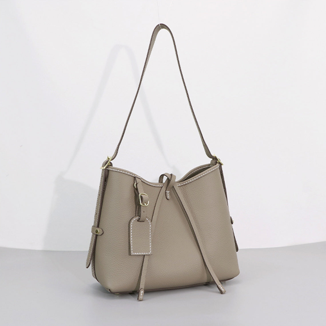 Top Grain Leather Carry Shoulder Bag DIY Kit – Hand Sewn by You detail image 5