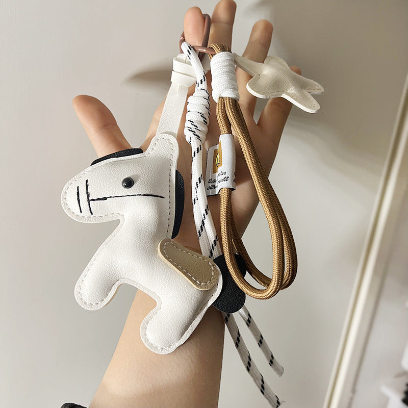 Horse Bag Charm PU Leather Keychain – Cute Pendant for Bags, Keys, and Backpacks detail image 5