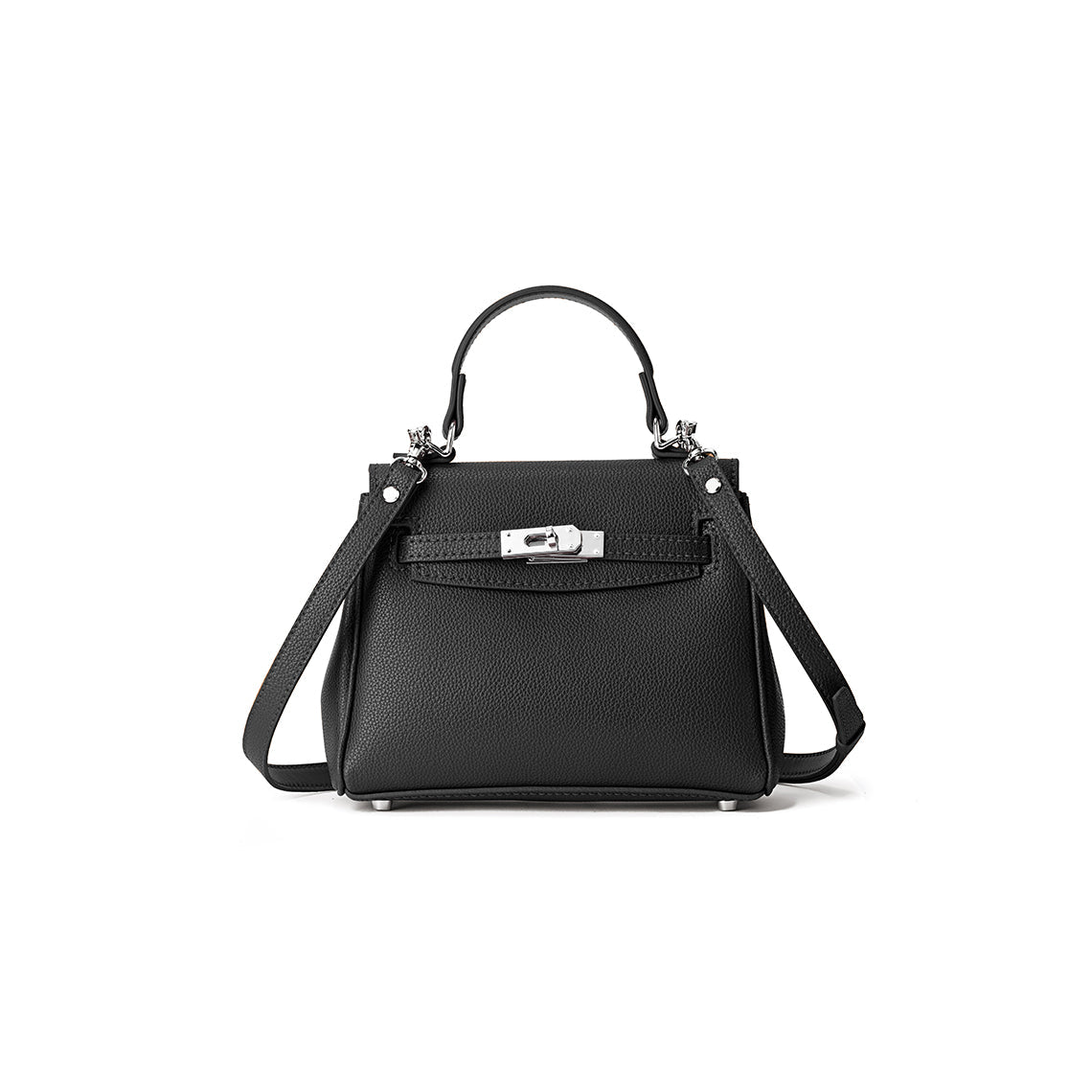 Handsew Leather Bag DIY Kit – Pre-Cut Cowhide Panels, Saddle Stitch, Silver Hardware detail image 10