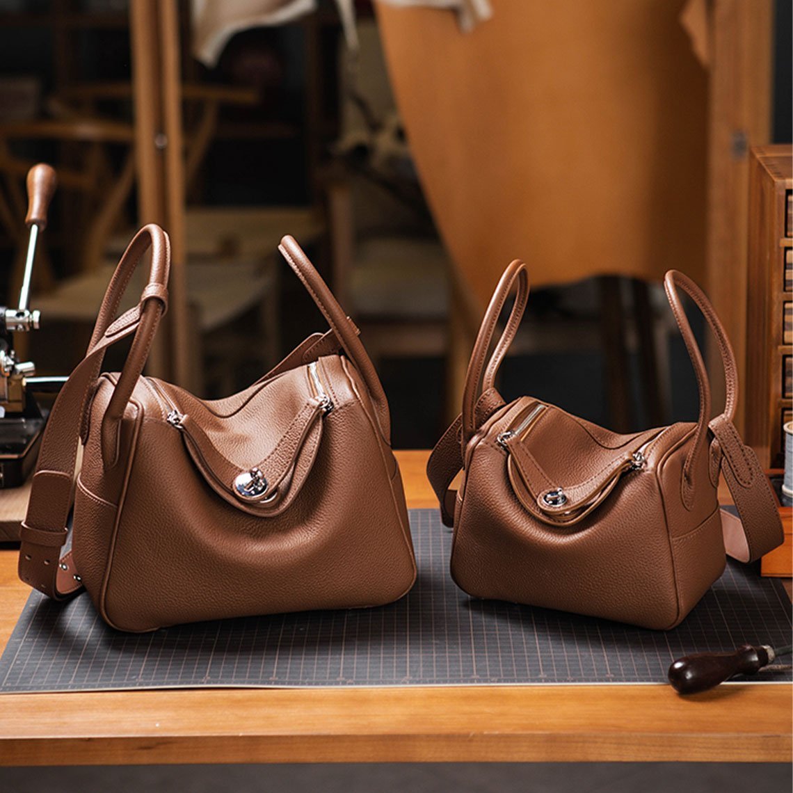 HandsewGift Top Grain Leather Shoulder Bag DIY Kit detail image 10