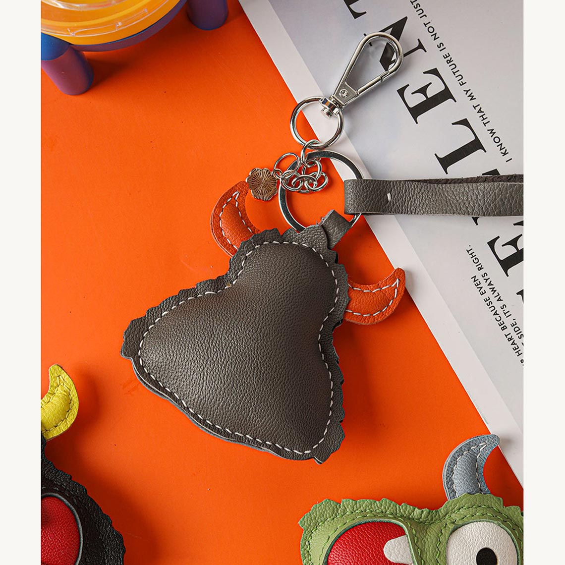 HandsewGift Leather Monster Keychain Charm DIY Kit detail image 9