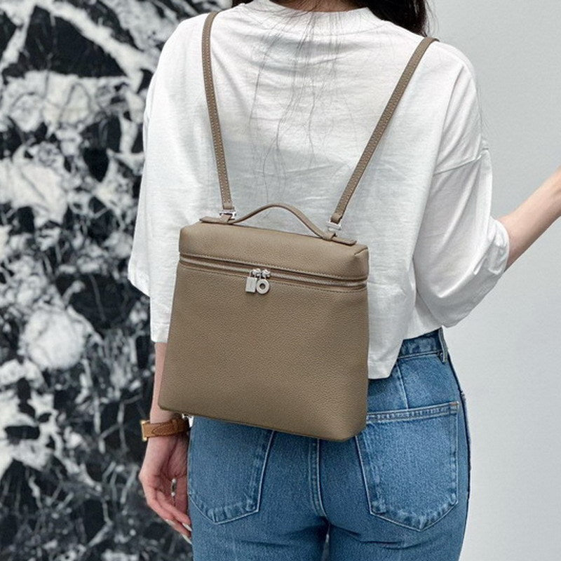 Top Grain Leather Extra Pocket Backpack LP 23.5 detail image 8