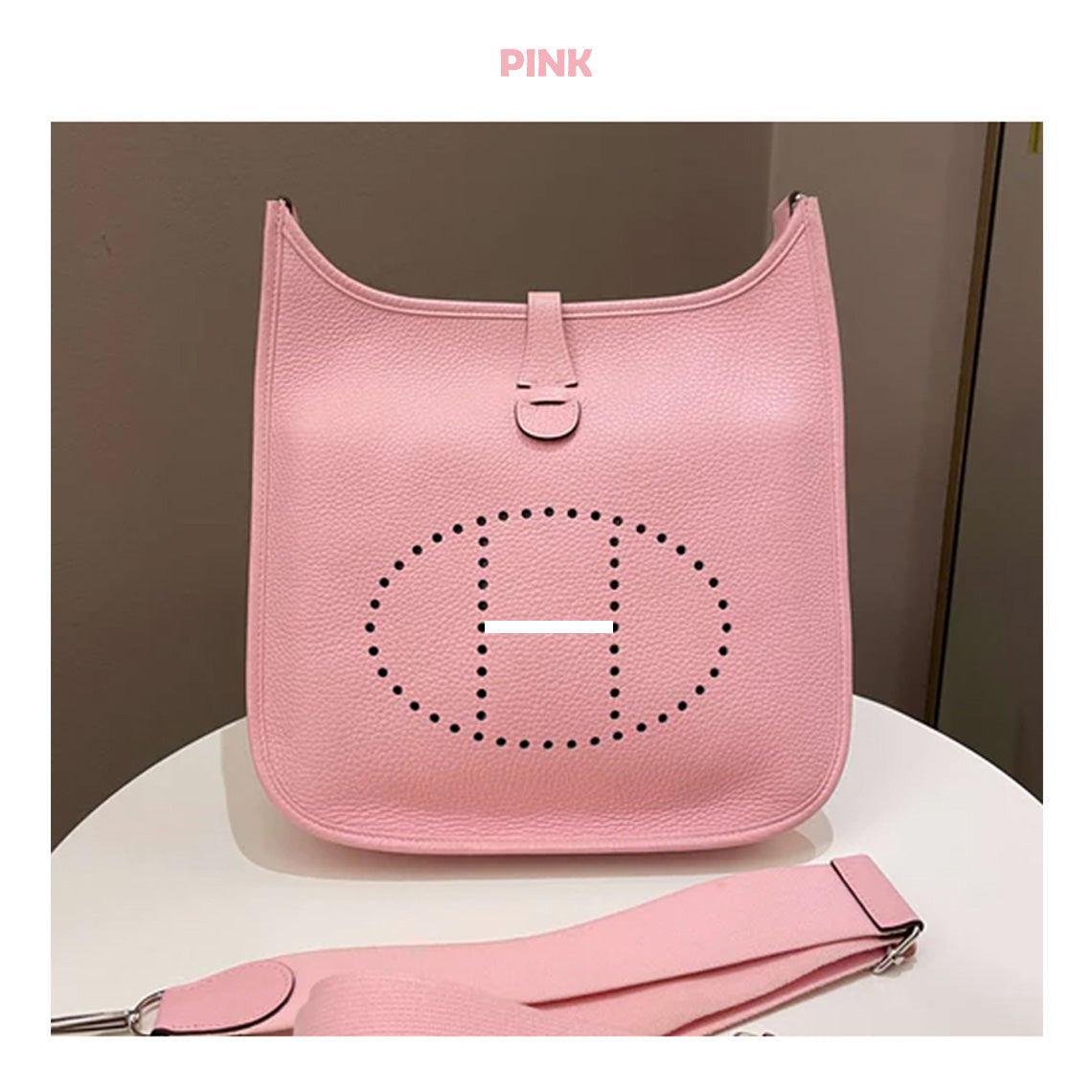 Full Grain Leather Crossbody Bag DIY Kit – Hand-Sewn, 29 cm, 16 Colors detail image 8