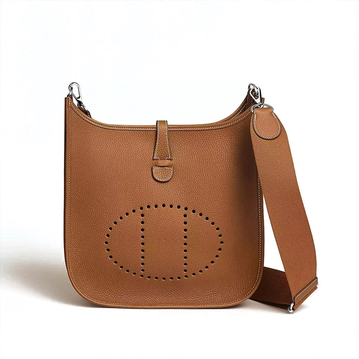 Full Grain Leather Crossbody Bag DIY Kit – Hand-Sewn, 29 cm, 16 Colors detail image 1