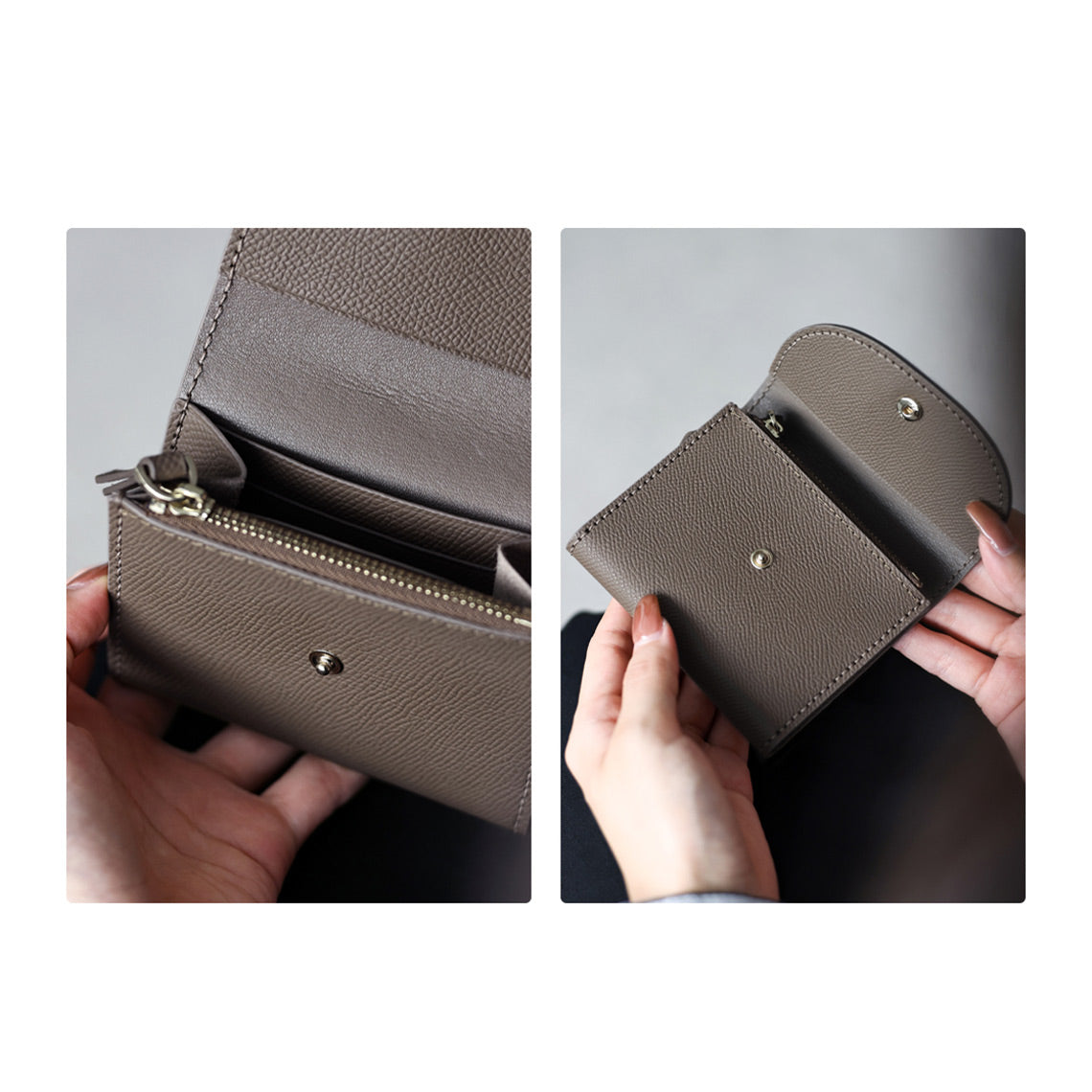 Top Grain Leather Compact Coin Purse DIY Kit – Hand Sewing Project detail image 8