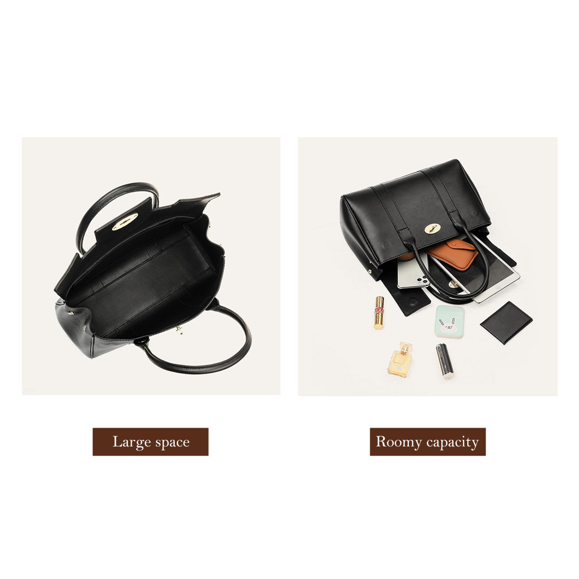 Hand Sewn Leather Work Tote Bag DIY Kit – Pre-Cut & Pre-Punched detail image 3