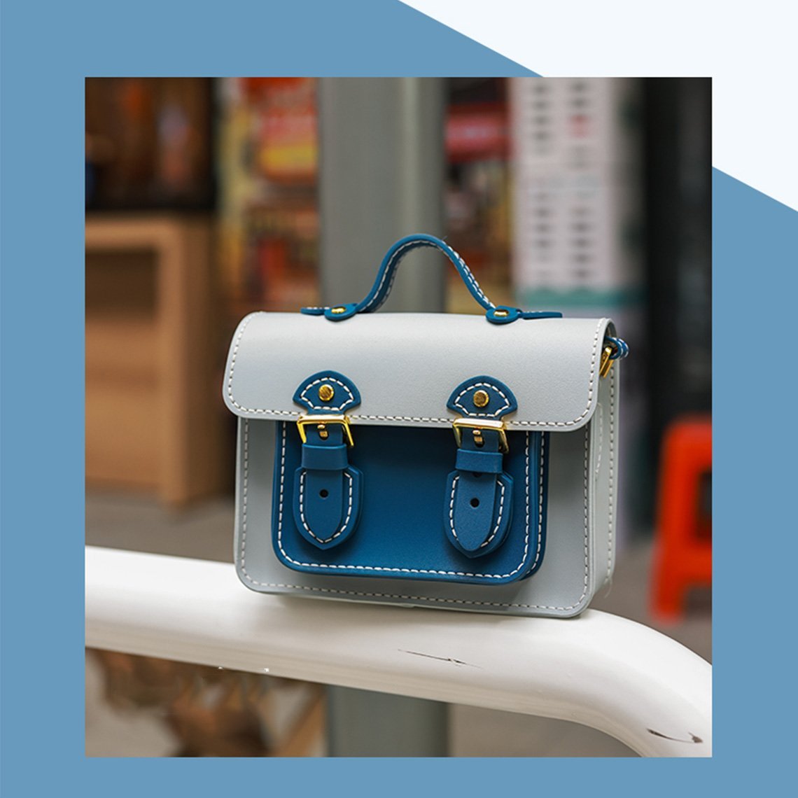 HandsewGift Leather Small Satchel Bag DIY Kit product image 1