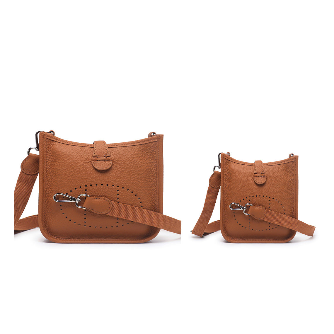 Top Grain Leather Crossbody Bag - Large 28 / Small 18 detail image 10