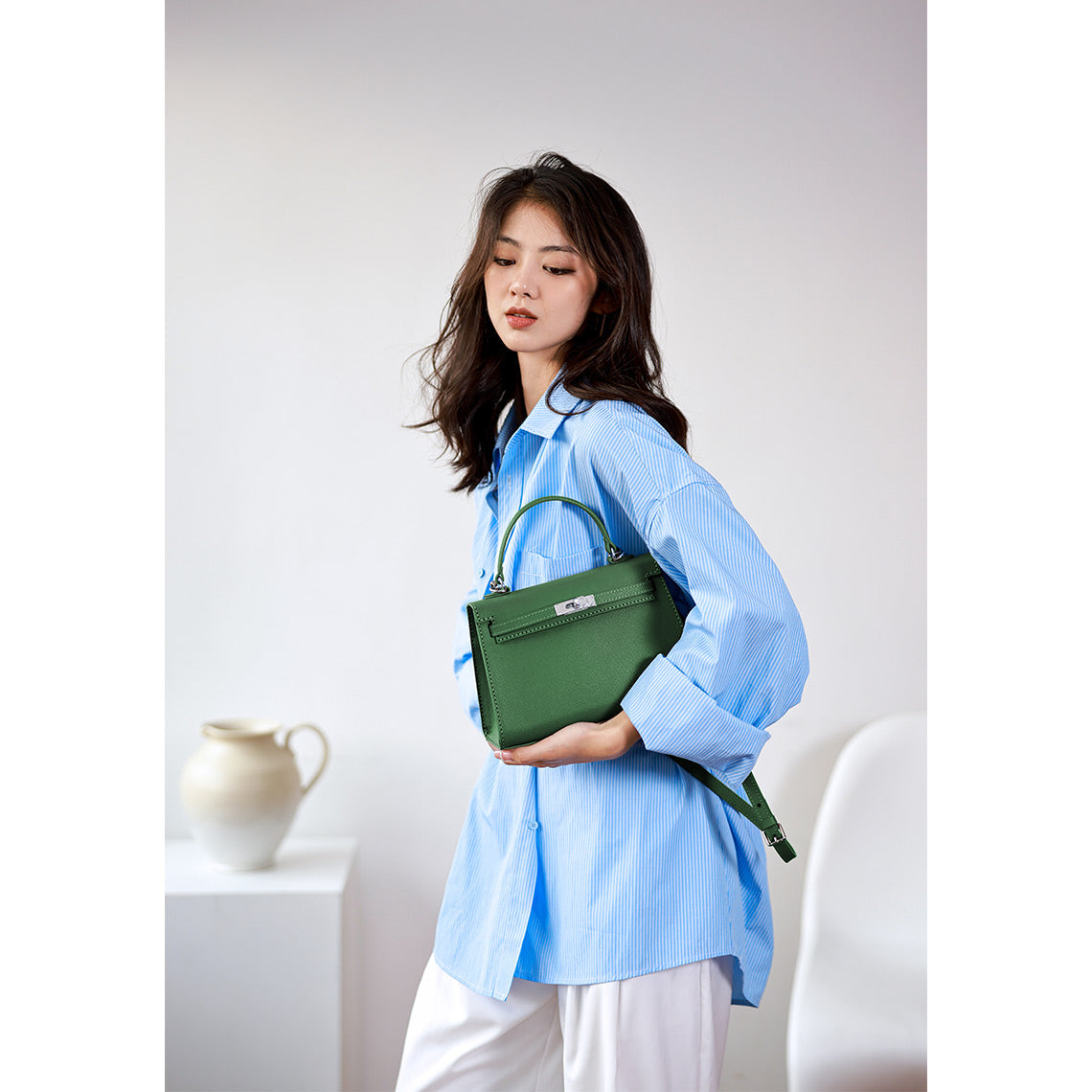 HandsewGift Top Grain Leather Sellier Bag DIY Kit — Normal & Mini Sizes detail image 7