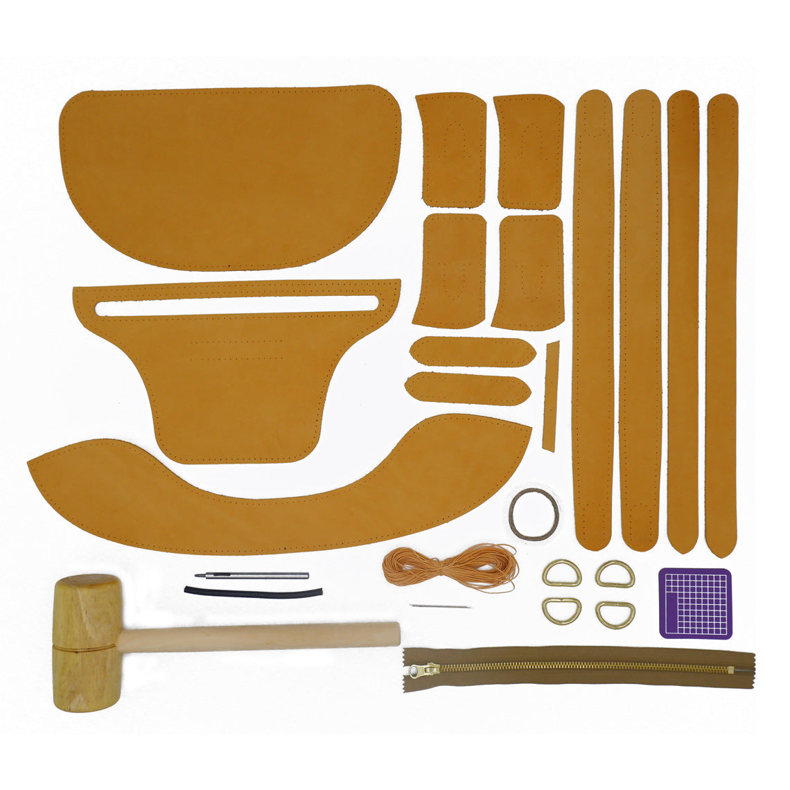 Nubuck Leather Fanny Pack Bum Bag DIY Kit detail image 2