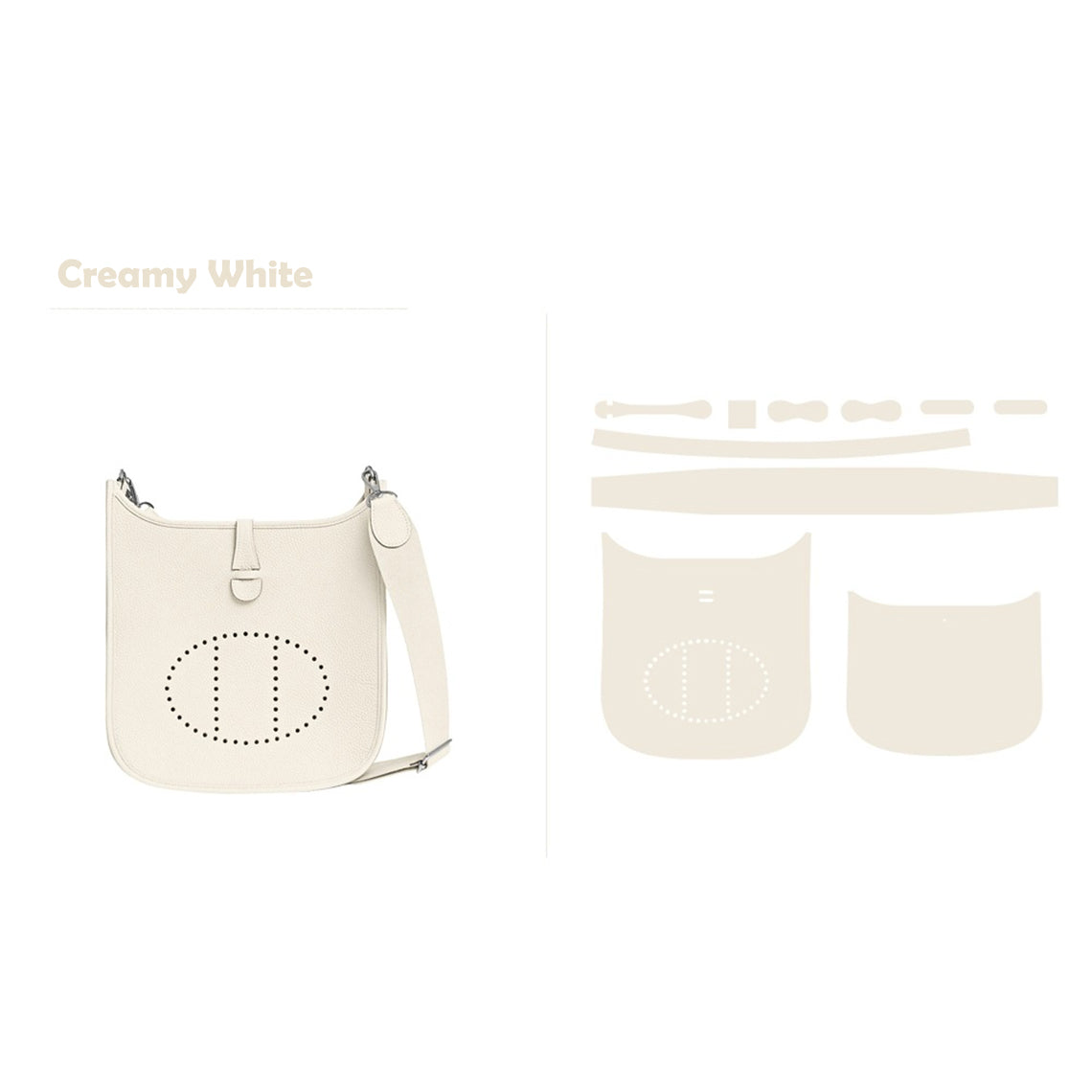 Full Grain Leather Crossbody Bag DIY Kit – Hand-Sewn, 29 cm, 16 Colors detail image 18