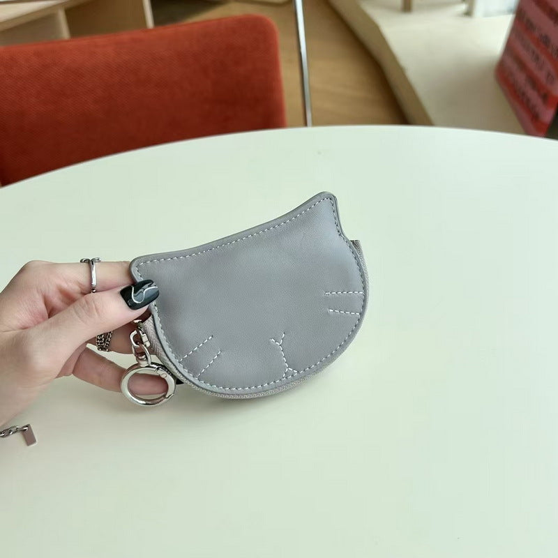 Lambskin Lipstick Case Purse with Coin Pocket detail image 10