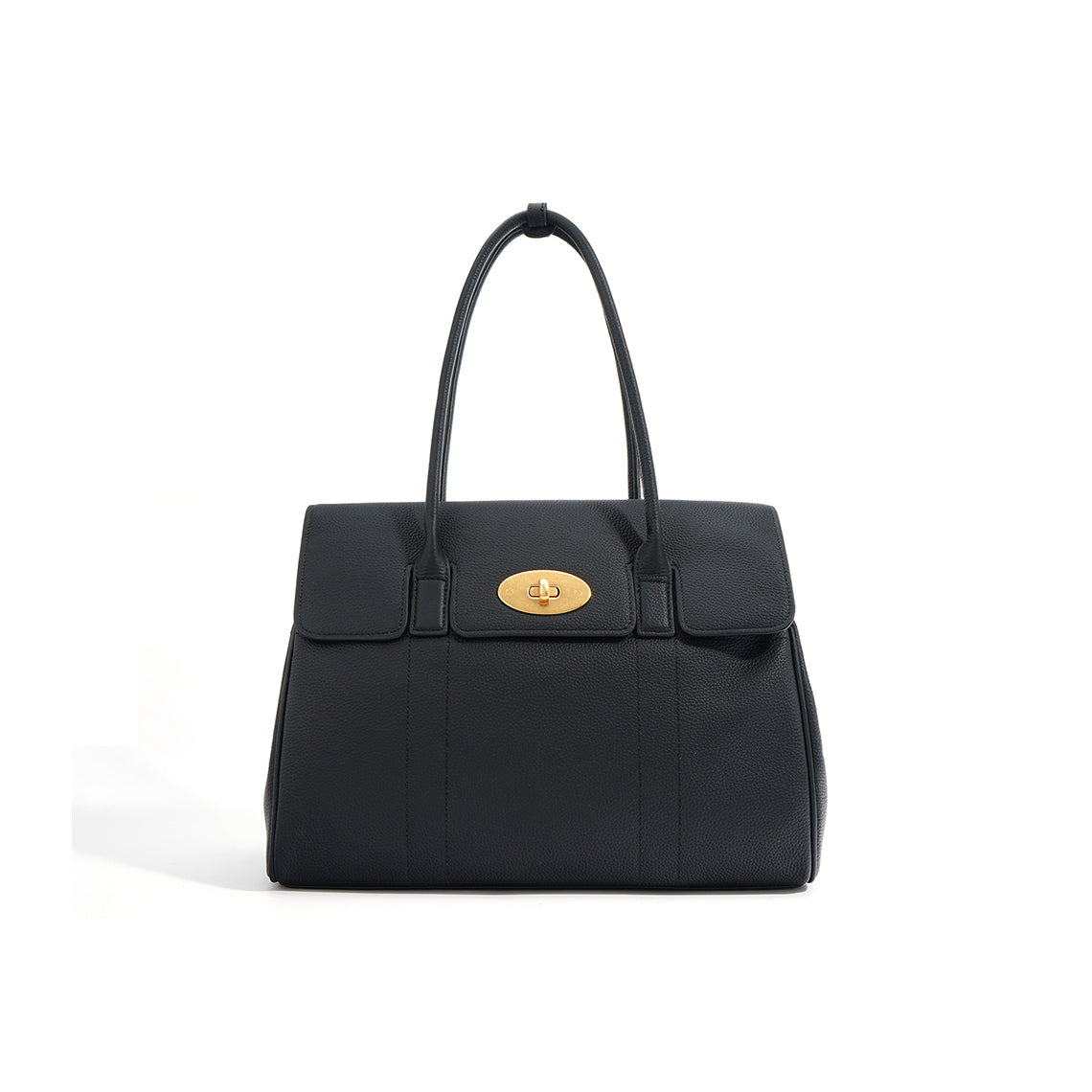 Top Grain Leather Tote Handbag in Brown, Black, Taupe product image 1