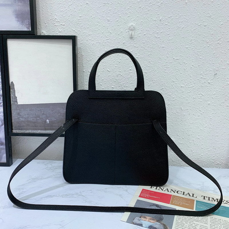 Convertible Top Grain Leather Handbag – Small & Medium Sizes detail image 6