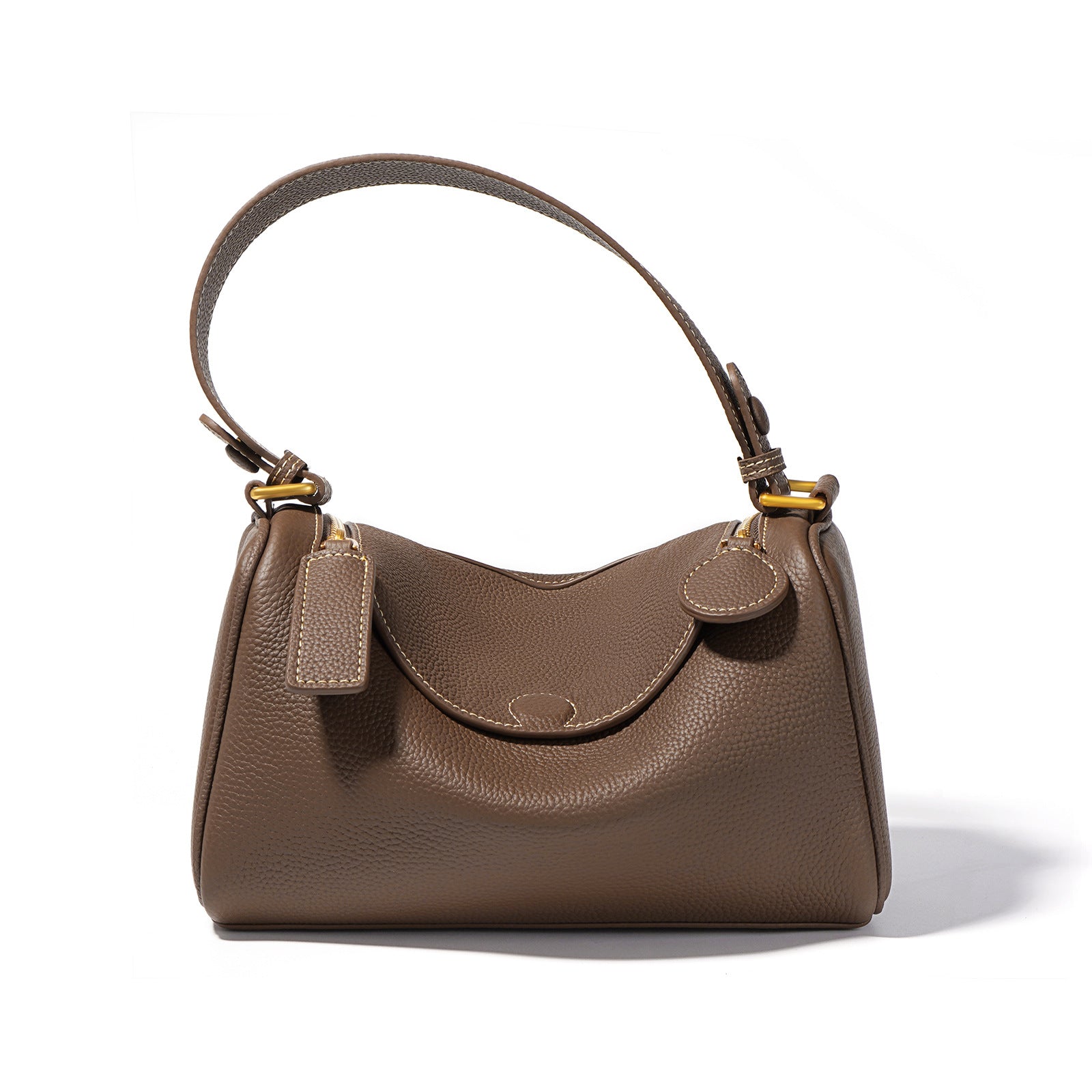 Top Grain Leather Pillow Bag for Women - Shoulder and Crossbody Bag detail image 5