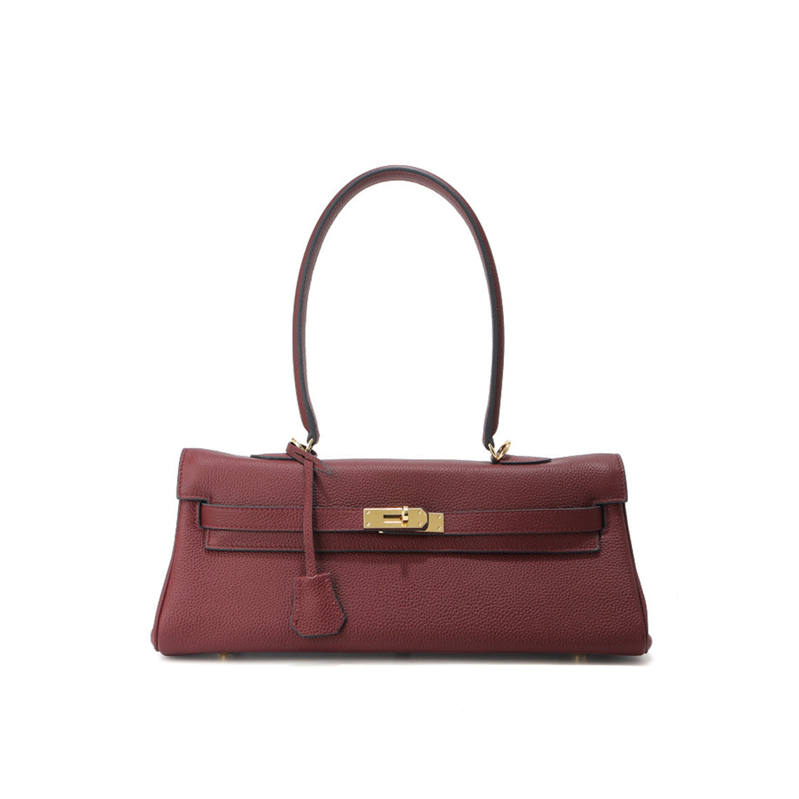 Top Grain Leather Shoulder Bag 35cm detail image 11