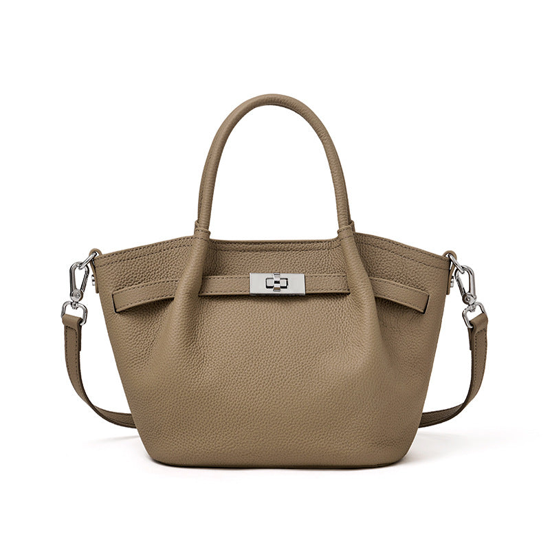 Genuine Leather Commuter Bag - 2-Way Carry Mini Bag detail image 4