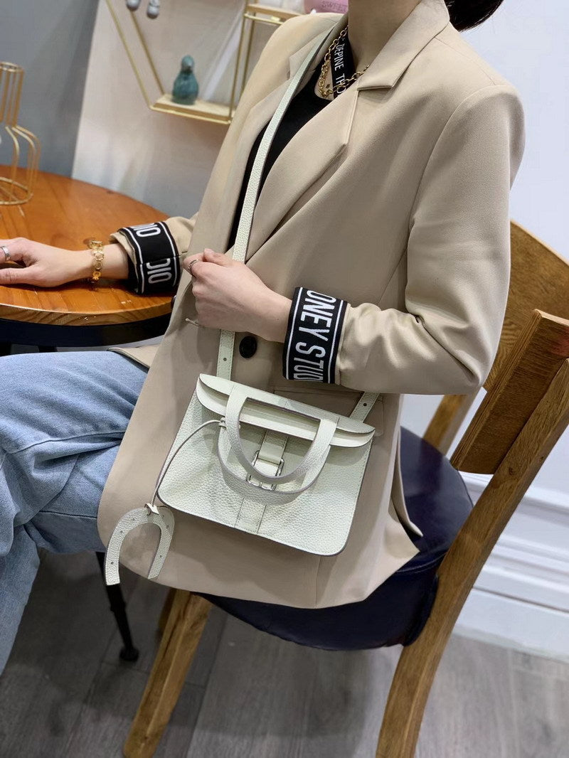 Convertible Top Grain Leather Handbag – Small & Medium Sizes detail image 11