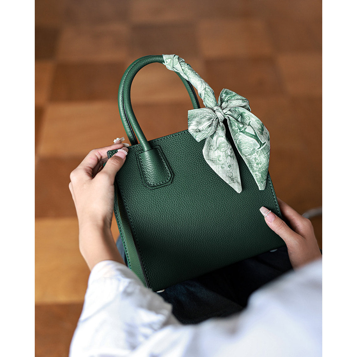 Mini Tote Leather DIY Kit – Hand-Sewn Top Grain Leather Bag detail image 6