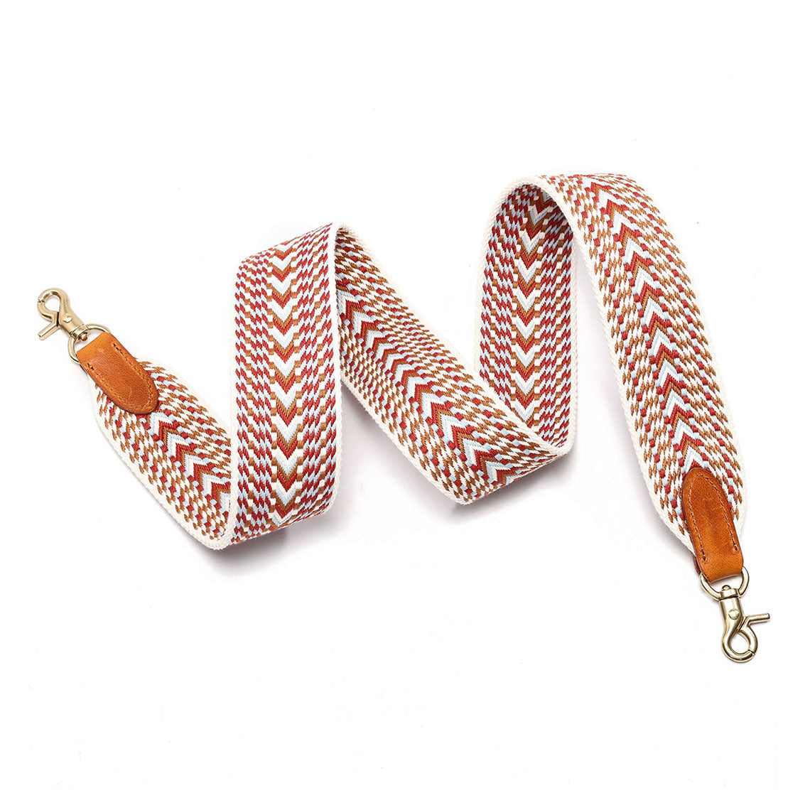 Handmade Full Grain Leather Webbing Strap – 5 cm Wide, Brass Clips, 3 Sizes product image 1