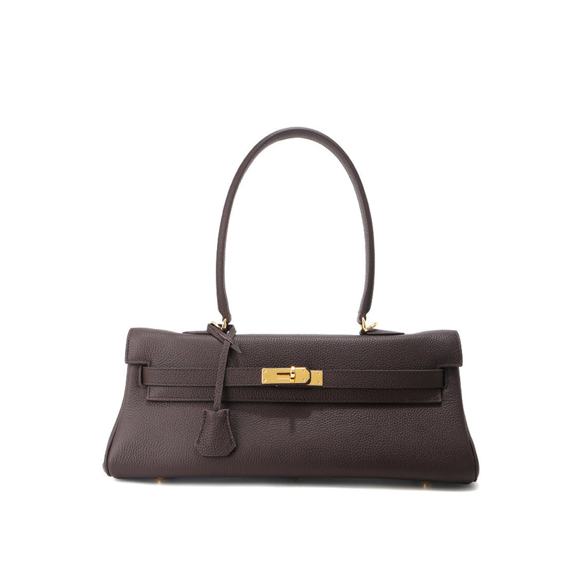 Top Grain Leather Shoulder Bag 35cm detail image 12