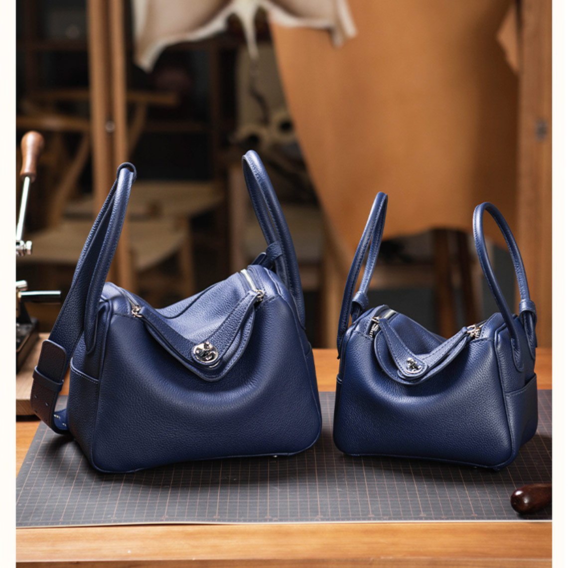HandsewGift Top Grain Leather Shoulder Bag DIY Kit detail image 12