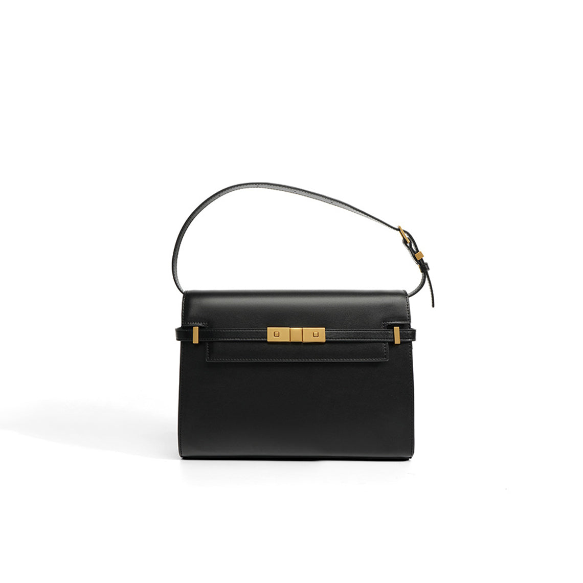 City Shoulder Bag in Smooth or Crocodile Embossed Leather detail image 7