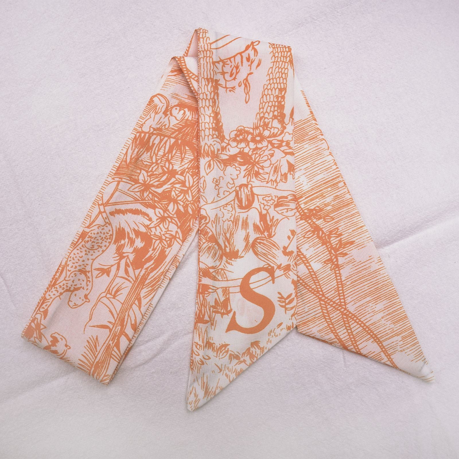 26 Letters Silk Scarf Bag Charm Keychain – 2 Pieces, Choose Your Initials detail image 6