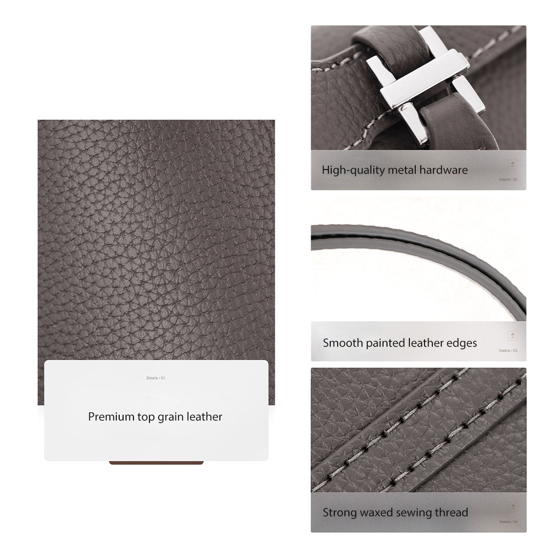 Handsew Your Own Top Grain Leather LP Backpack DIY Kit detail image 6