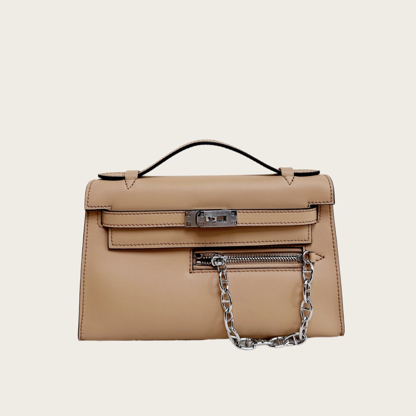Pochette Rock Smooth Calfskin Shoulder Bag detail image 4