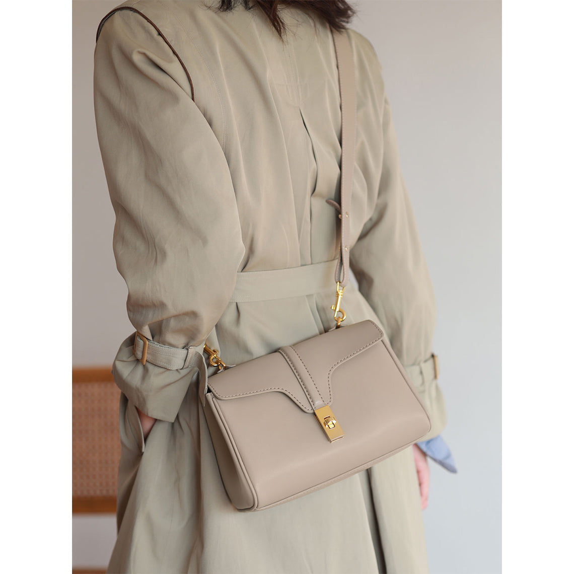Handsewgift Leather Tote Bag DIY Kit – Brown Large, Brown Medium, Grey Medium detail image 13