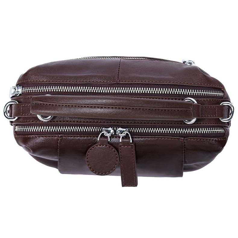 Vintage Cowhide Boston Bag | Leather Crossbody Satchel detail image 4