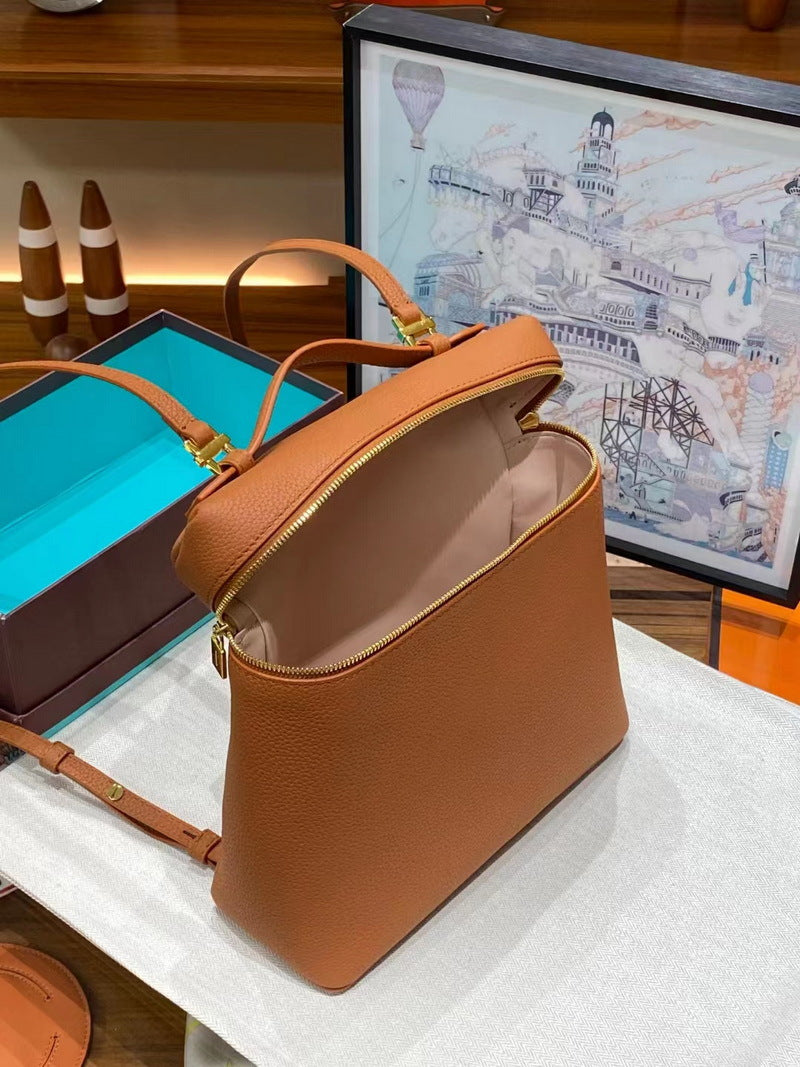 Top Grain Leather Extra Pocket Backpack LP 23.5 detail image 12