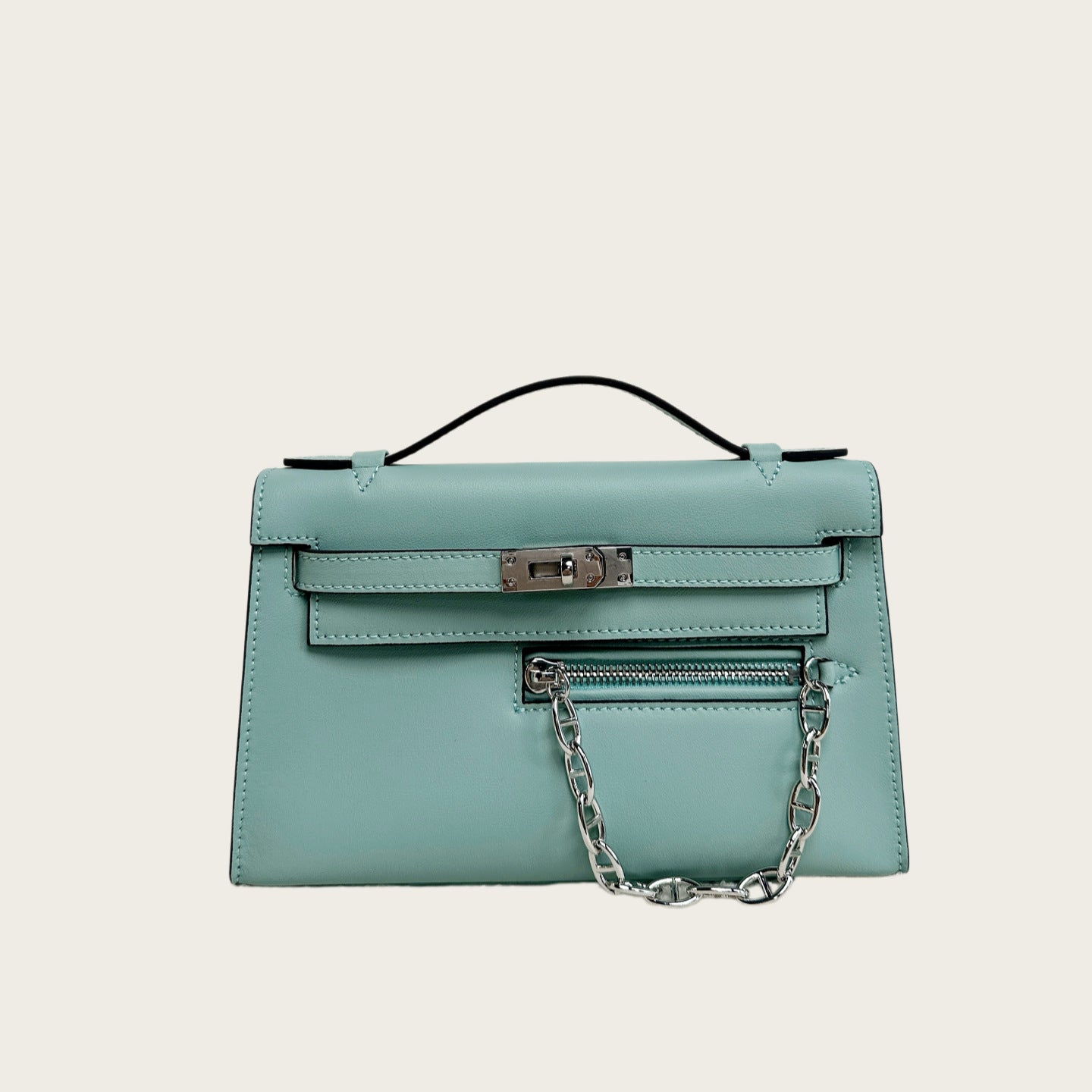 Pochette Rock Smooth Calfskin Shoulder Bag detail image 9
