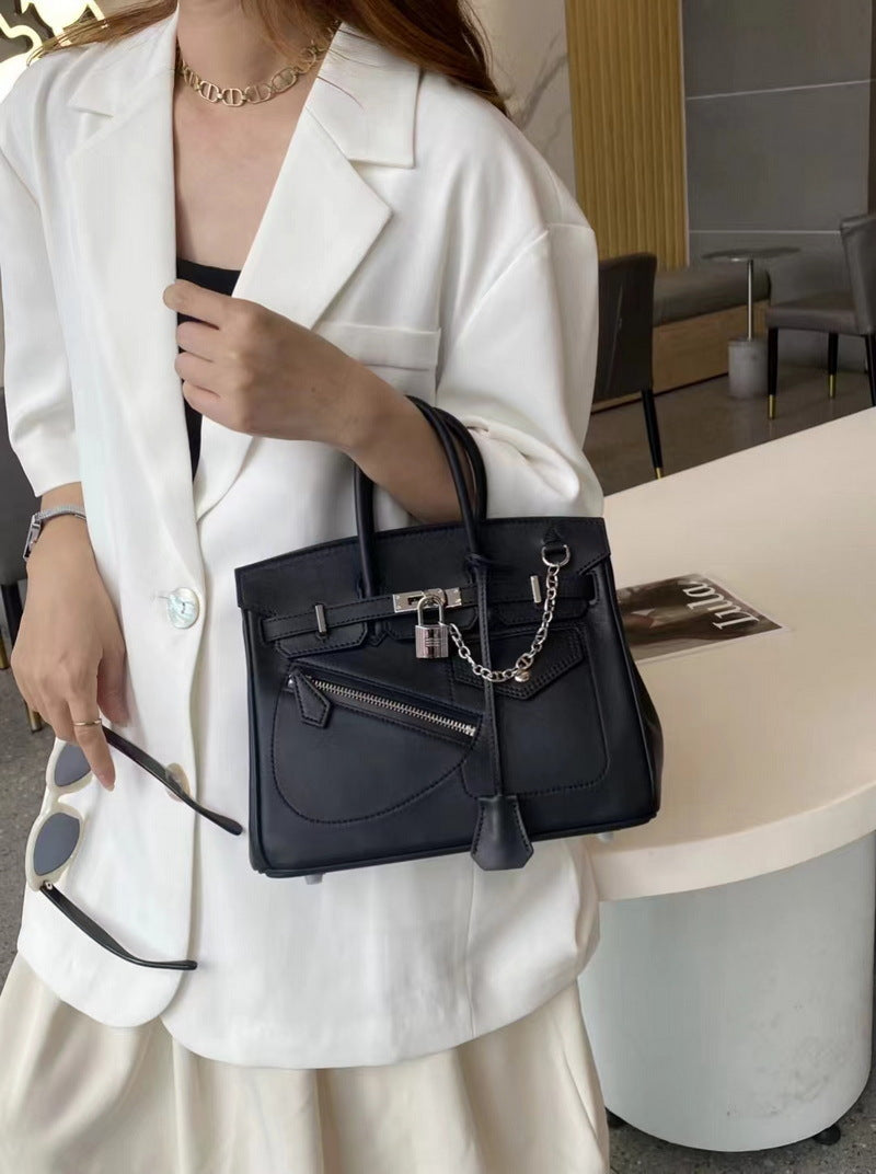 Limited Edition HAC Rock Top Handle Bag with Silver Hardware – Unisex detail image 3