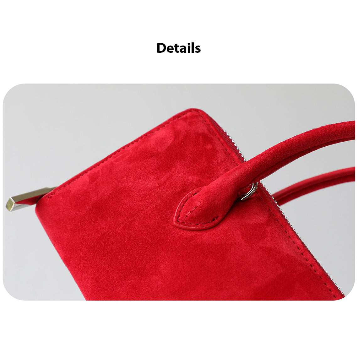 Polka Dot Small Clutch with Detachable Crossbody Strap detail image 4