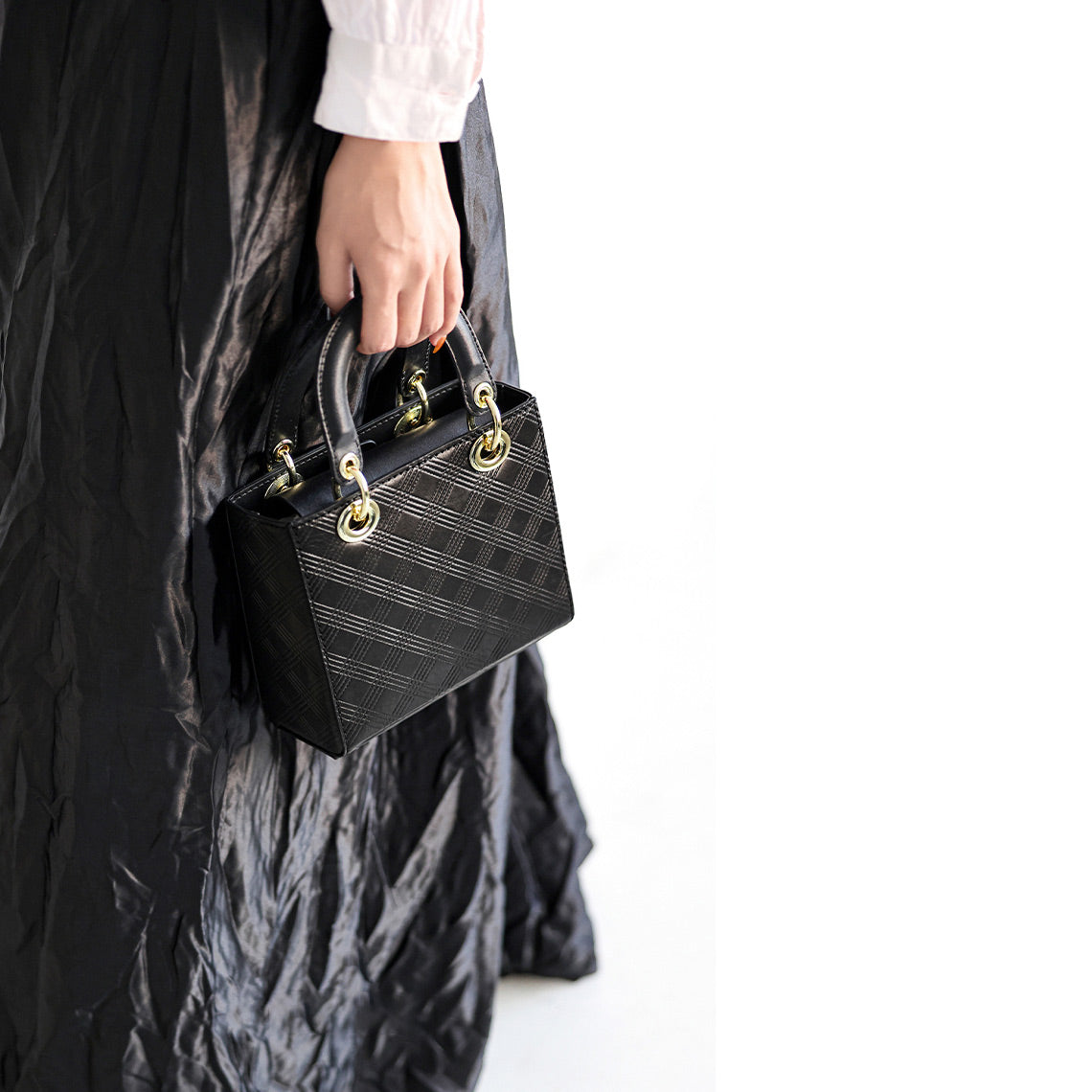 Top Grain Calfskin Leather Lady Handbag DIY Kit with Pre-Cut Pieces detail image 8