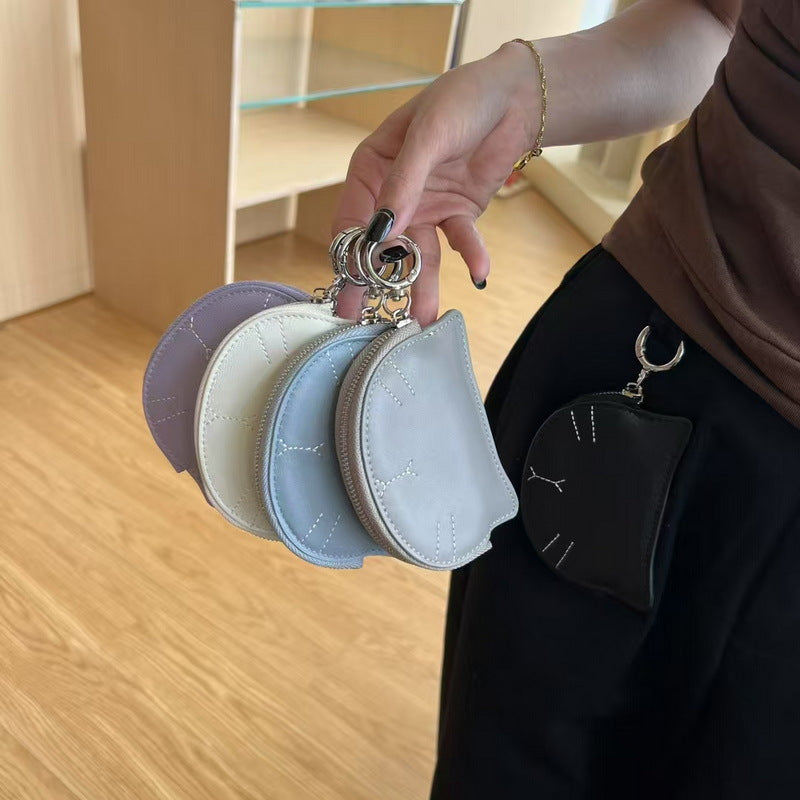 Lambskin Lipstick Case Purse with Coin Pocket detail image 1