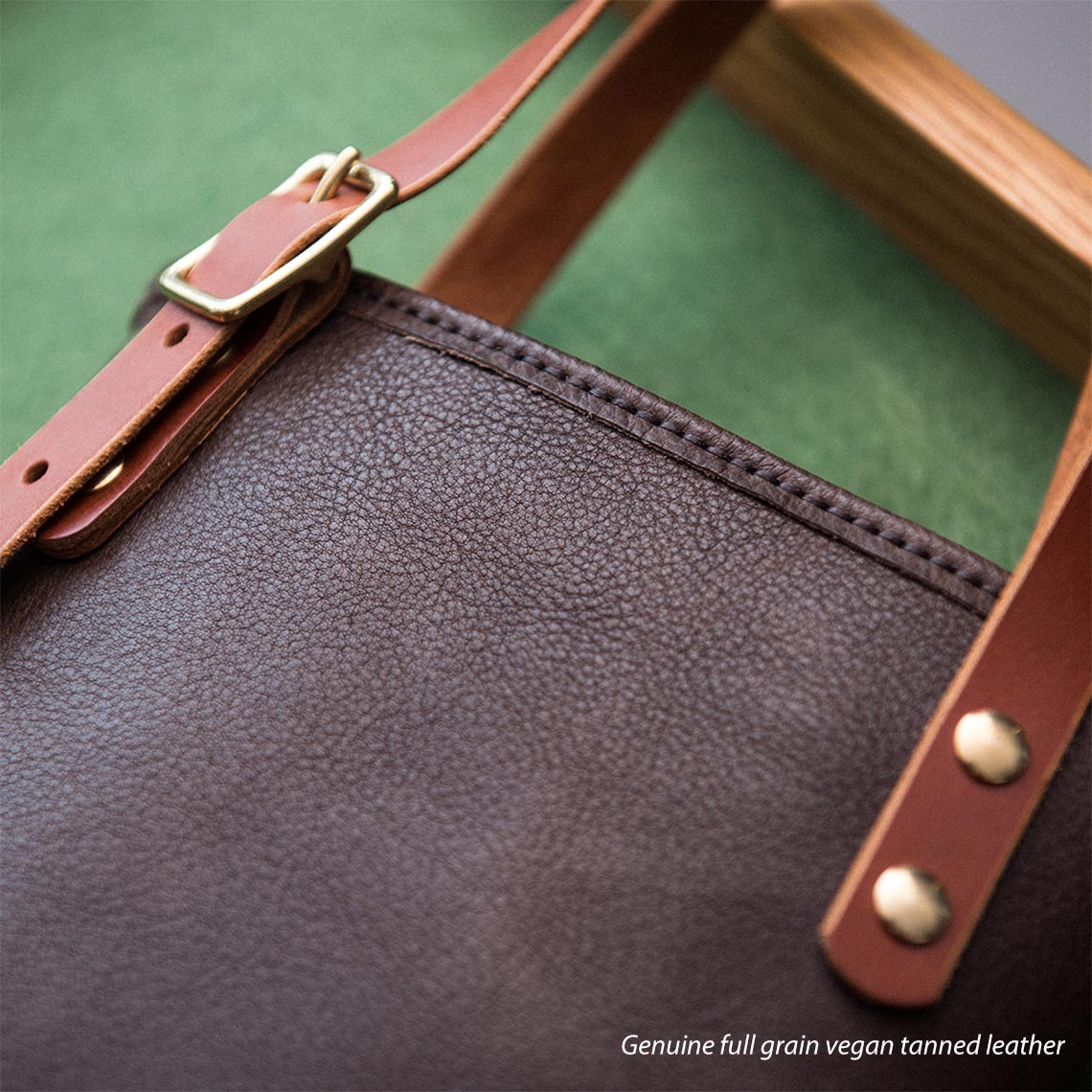 Full Grain Leather Mini Tote Bag DIY Kit – Hand Sewing Craft Project detail image 4