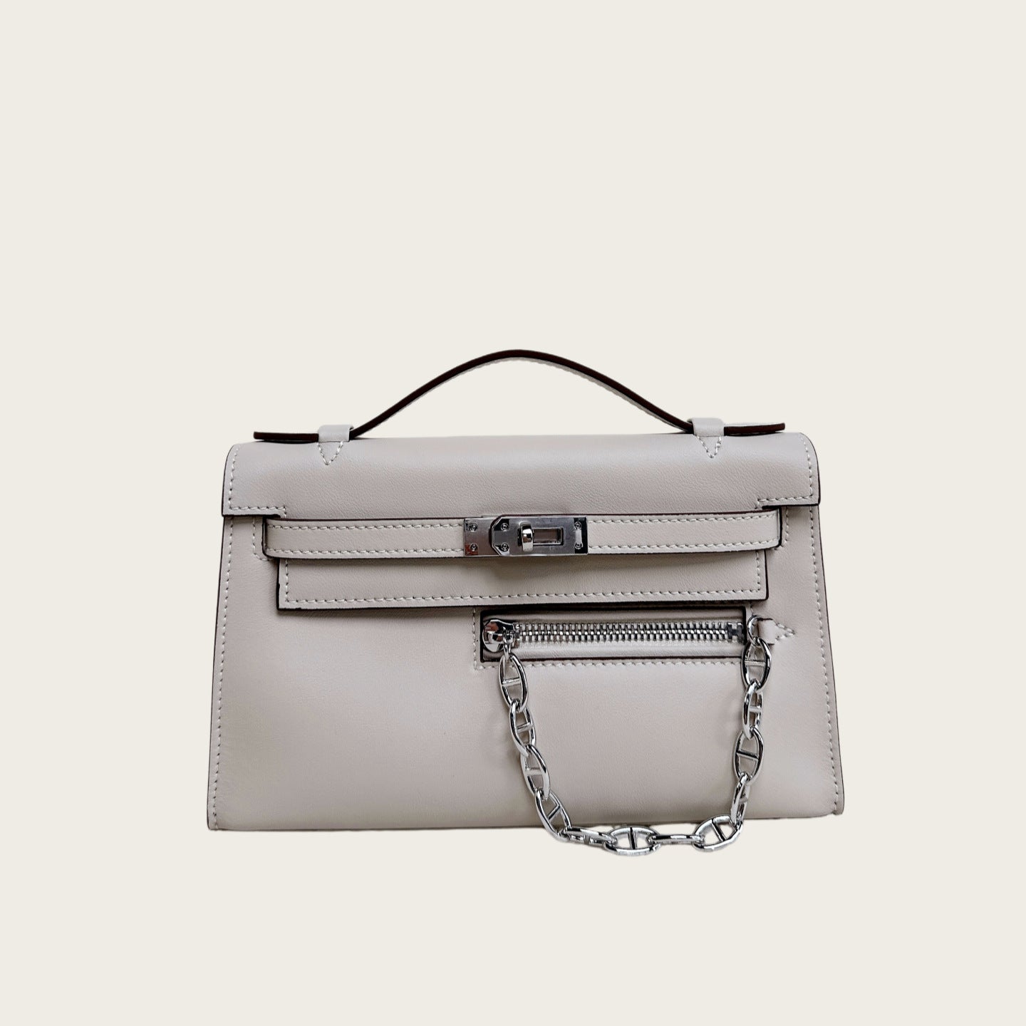 Pochette Rock Smooth Calfskin Shoulder Bag detail image 5