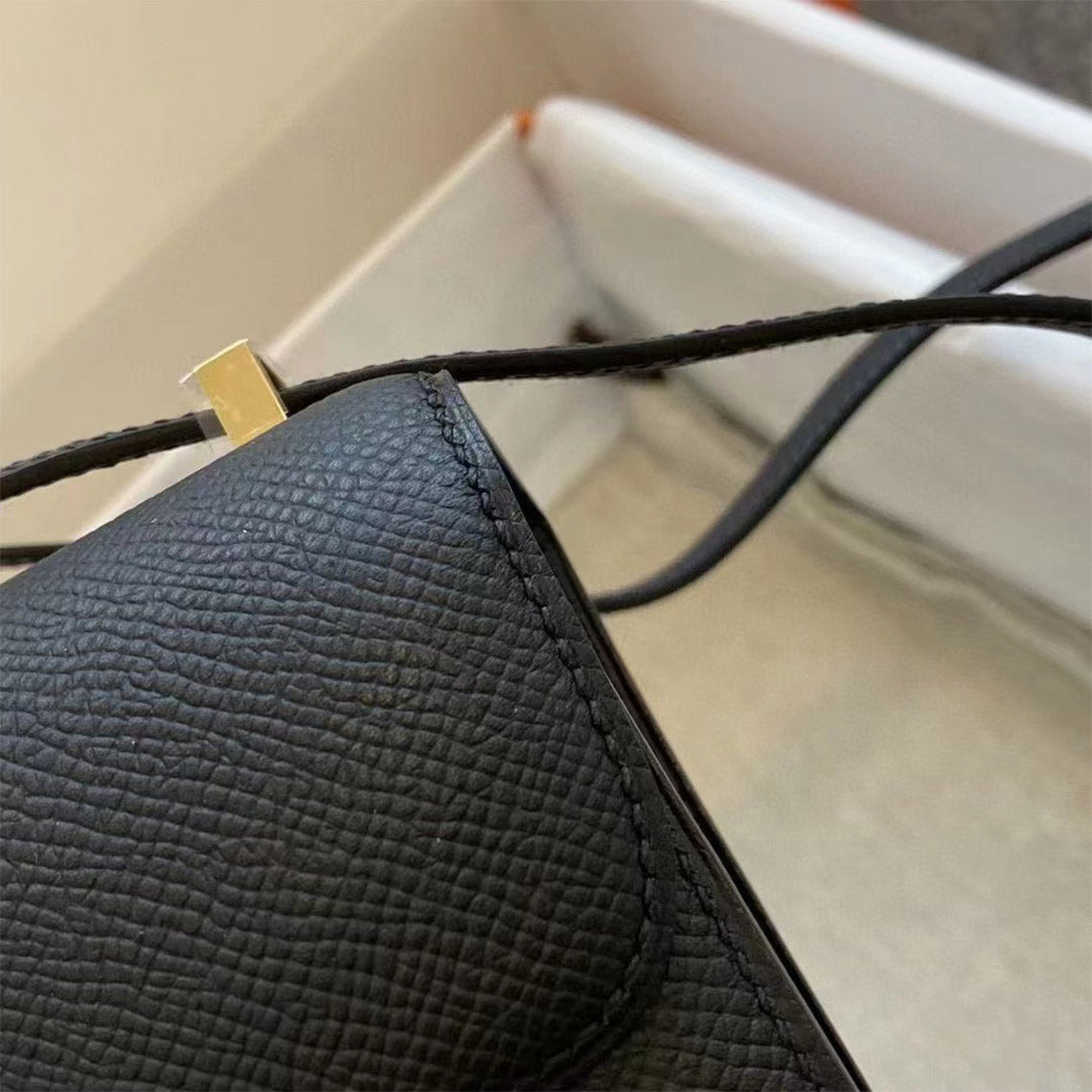 Full Grain Leather Mini Tofu Bag Charm DIY Kit with Pre-Cut Panels detail image 10