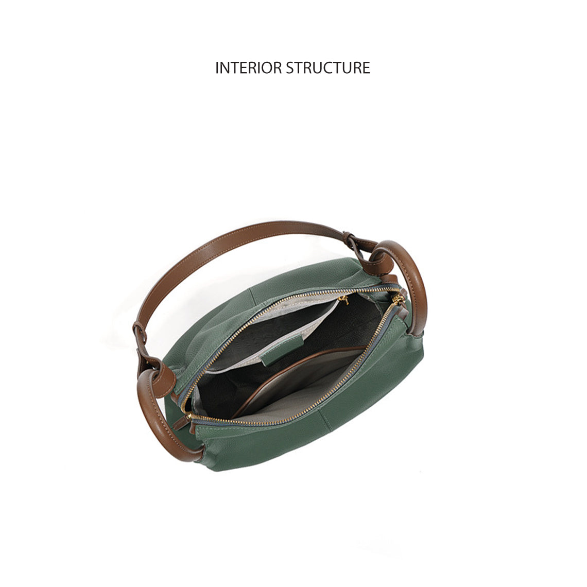 Top Grain Leather Shoulder Bag for Women - 5 Colors detail image 3