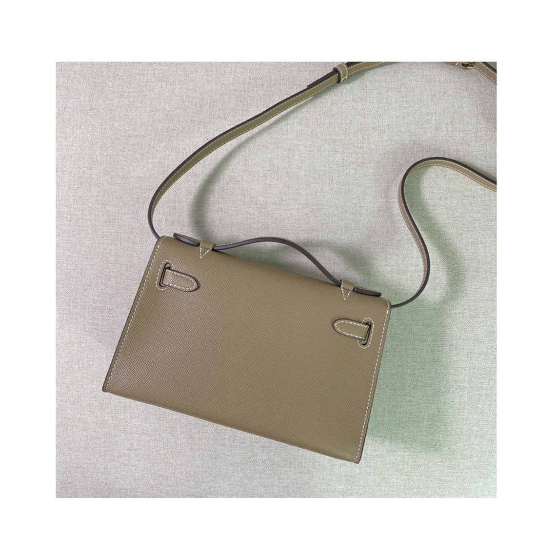 Small Leather Top Handle Bag with Adjustable Strap for Women detail image 11